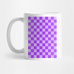 Purple Checkered Pattern Mug